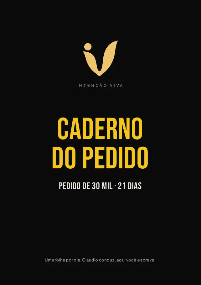 Capa do Caderno do Pedido
